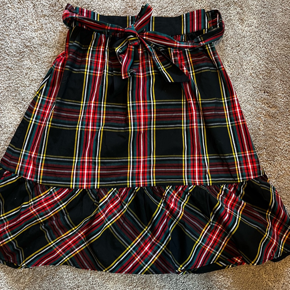 NWT Jcrew Tartan big bow A Line Midi skirt